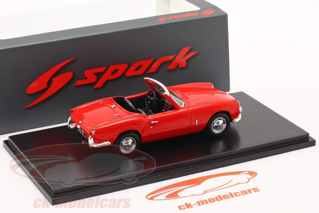 Triumph Spitfire 4 Byggeår 1962 rød 1:43 Spark