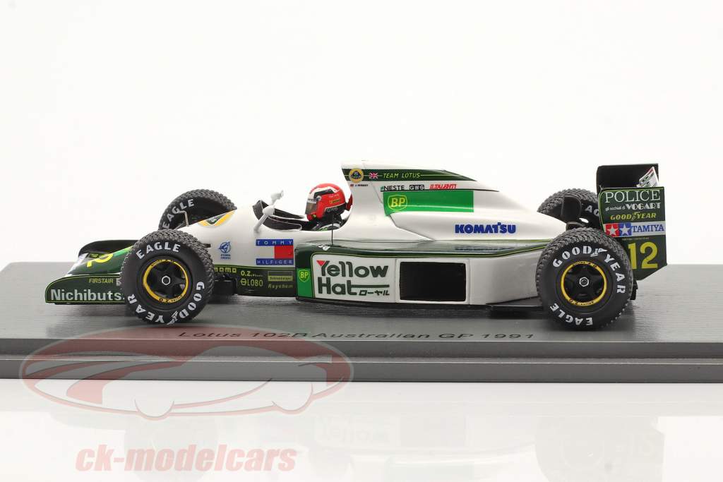 Johnny Herbert Lotus 102B #12 australsk GP formel 1 1991 1:43 Spark