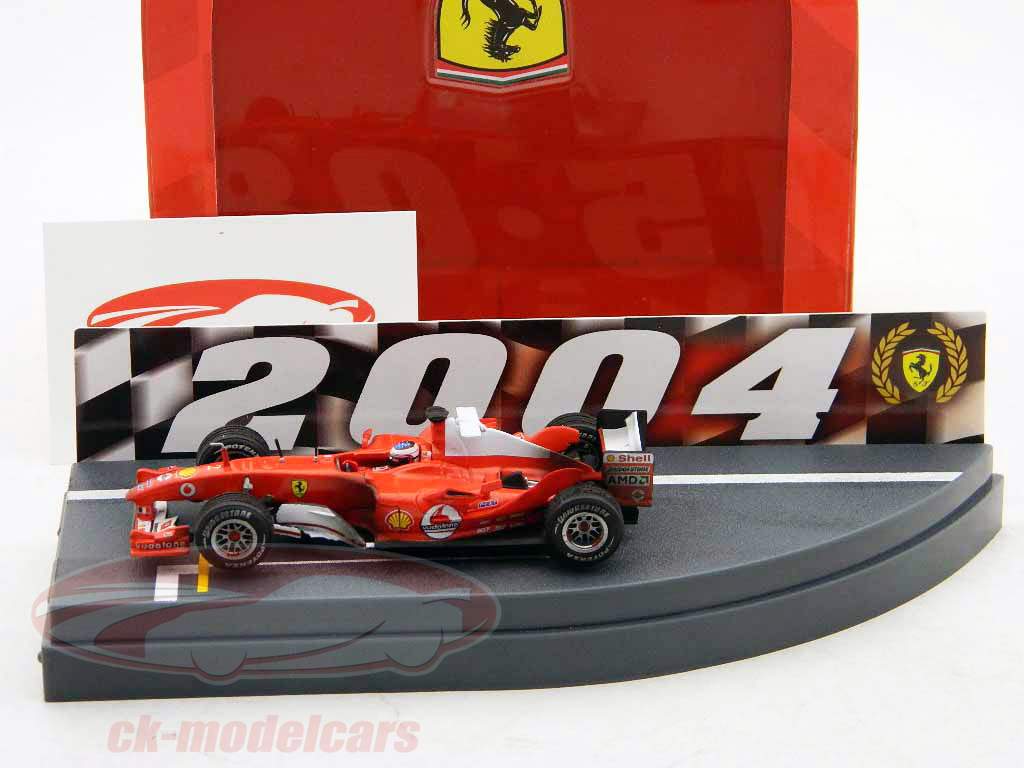 Schumacher, Barrichello 2 Car Set Formula 1 Campione del Mondo 2004 GP Ungheria 1:43 HotWheels