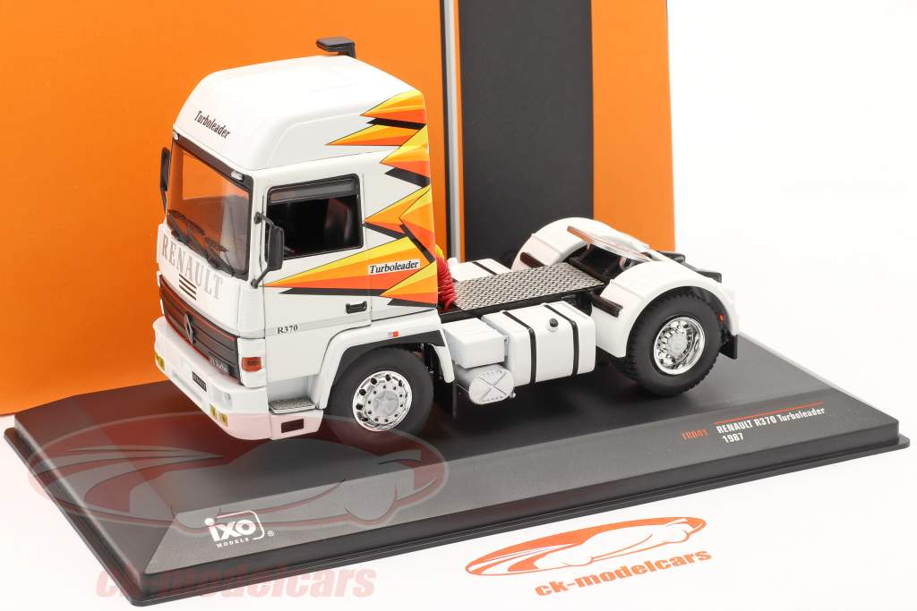 Renault R370 Turboleader Tractor eenheid jaar 1987 wit 1:43 Ixo