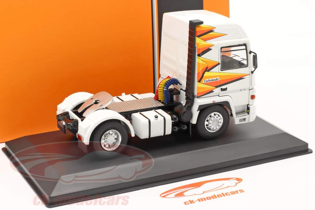 Renault R370 Turboleader Sattelzugmaschine Baujahr 1987 weiß 1:43 Ixo