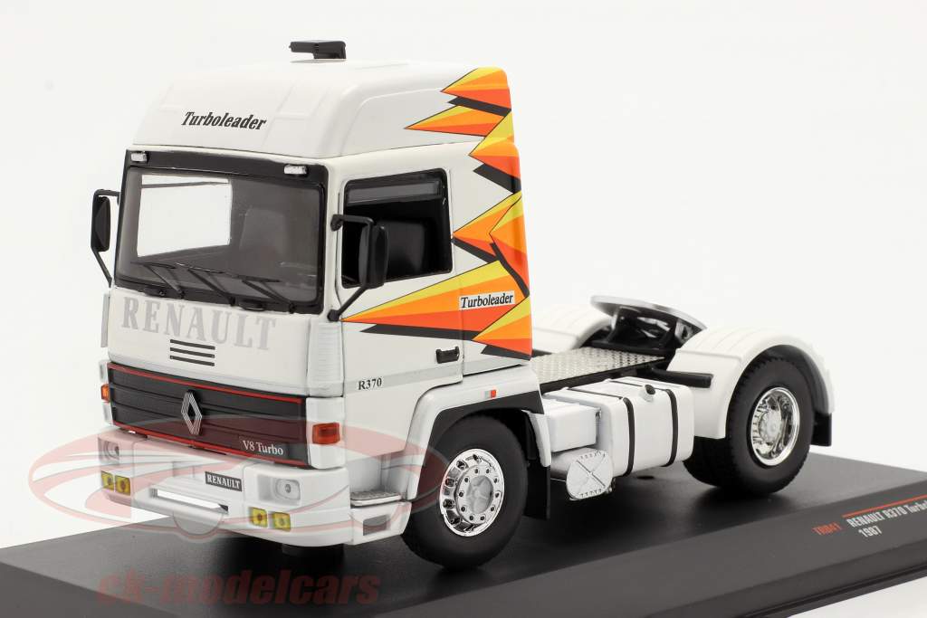 Renault R370 Turboleader Tractor eenheid jaar 1987 wit 1:43 Ixo