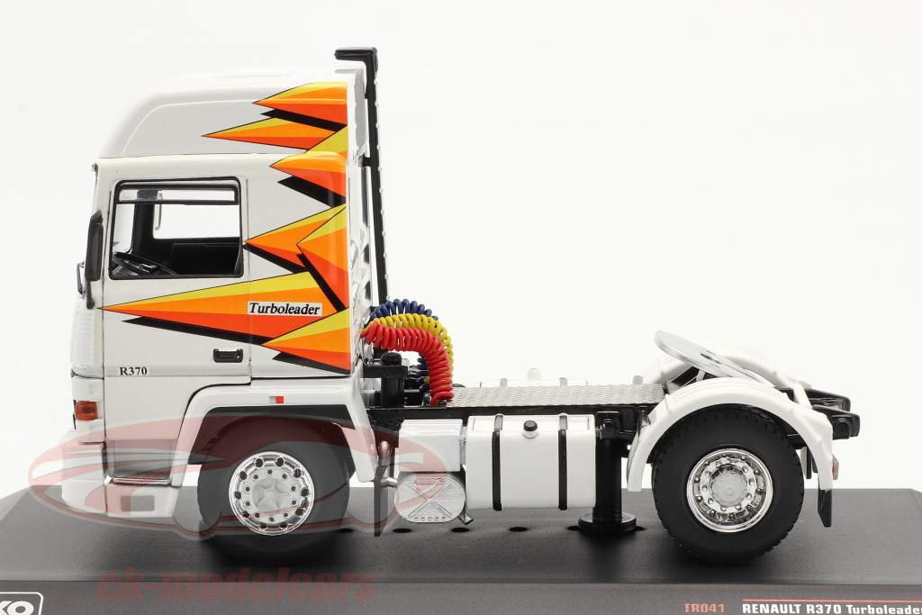 Renault R370 Turboleader Tractor eenheid jaar 1987 wit 1:43 Ixo