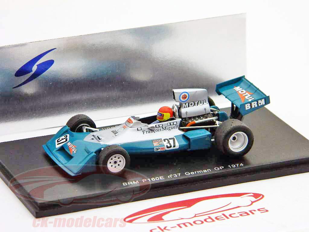 F. Migault BRM P160E #37 German GP Formel 1 1974 1:43 Spark