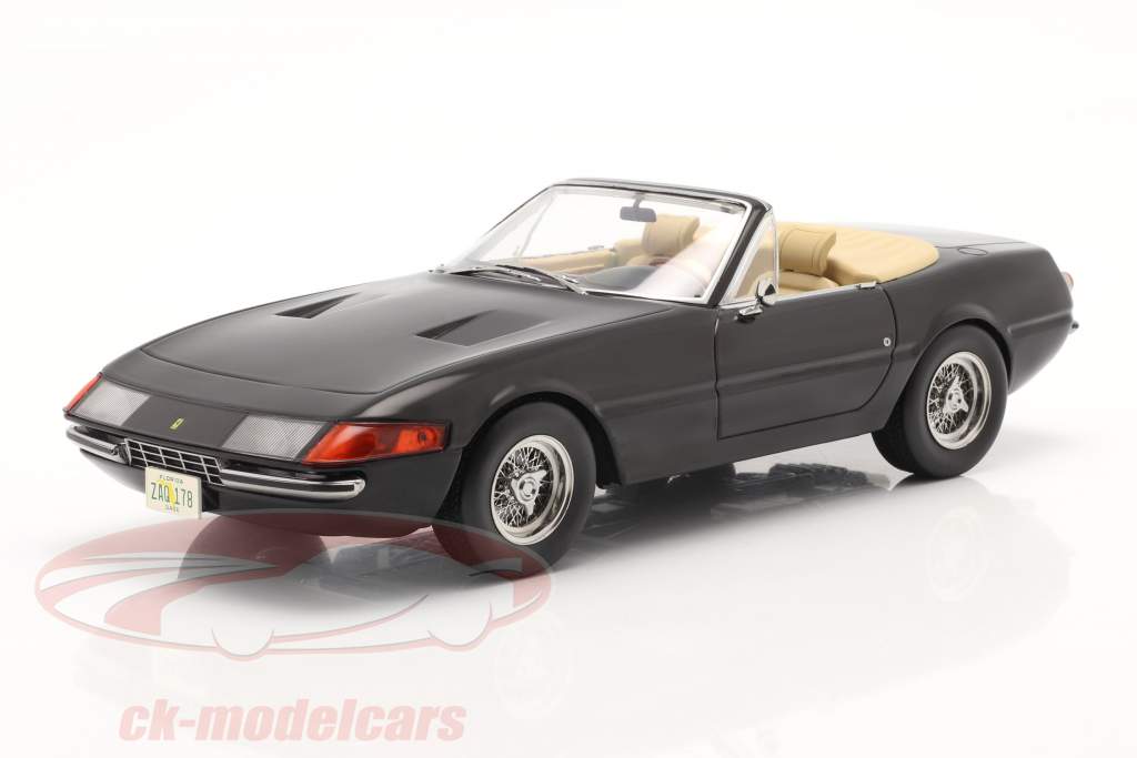Ferrari 365 GTB/4 Daytona Convertibile Serie 1 Versione USA 1969 nero 1:18 KK-Scale
