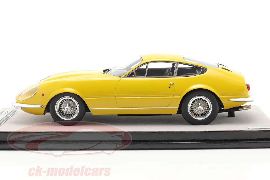 Ferrari 365 GTB/4 Daytona Prototipo 1967 modena geel 1:18 Tecnomodel