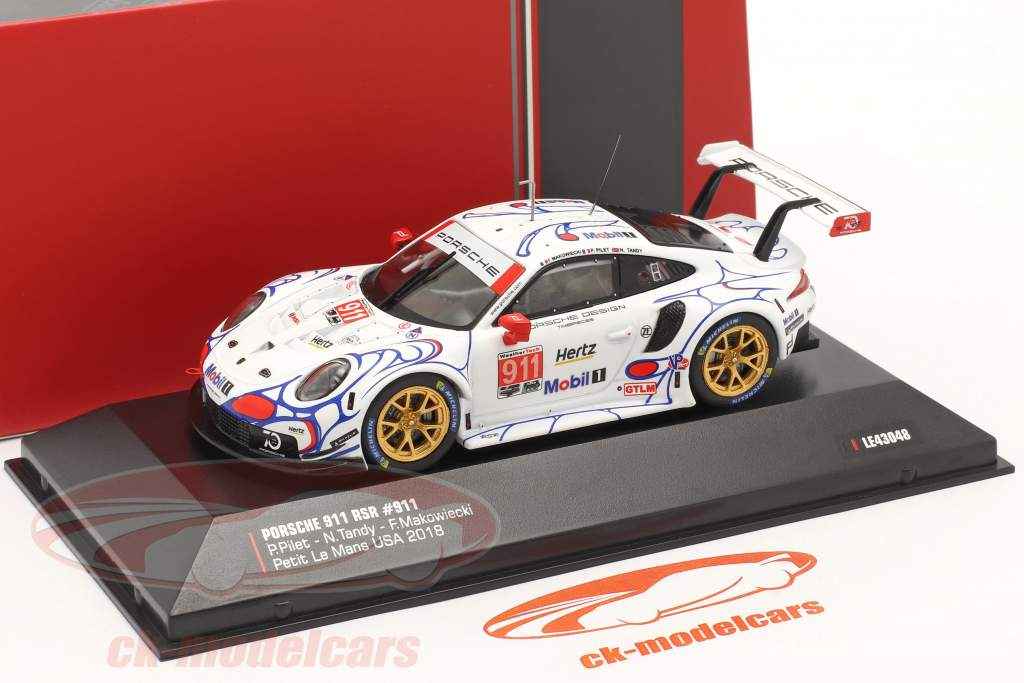 Porsche 911 (991) RSR #911 Classer Gagnant Petit LeMans 2018 Porsche GT Team 1:43 Ixo