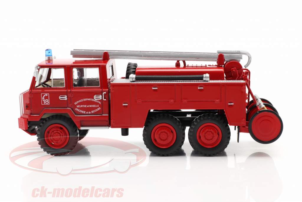 Berliet FF 6x6 pompiers SDIS Meurthe et Moselle rouge 1:43 Altaya