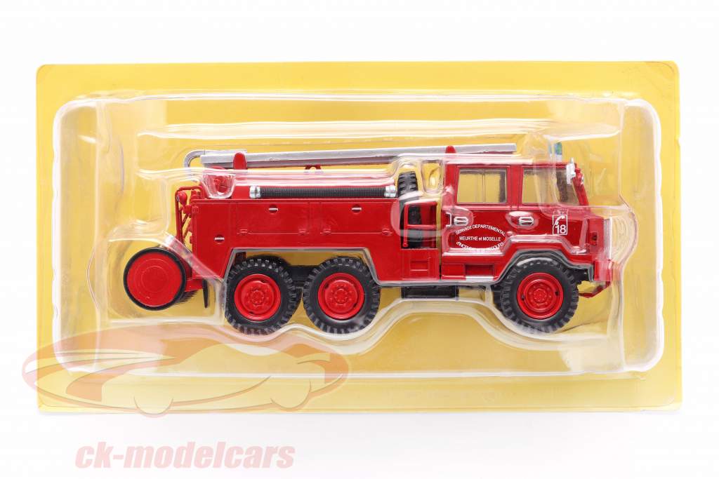 Berliet FF 6x6 pompiers SDIS Meurthe et Moselle rouge 1:43 Altaya
