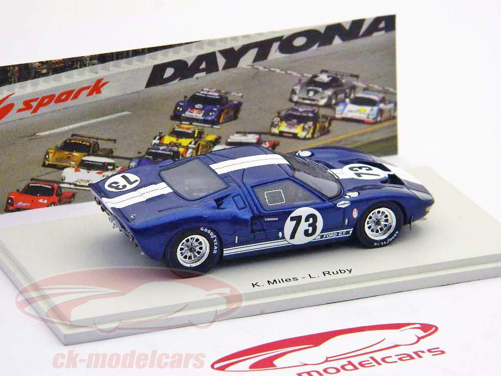 福特GT40＃73冠军12H代托纳大陆1965英里/红宝石1:43星火