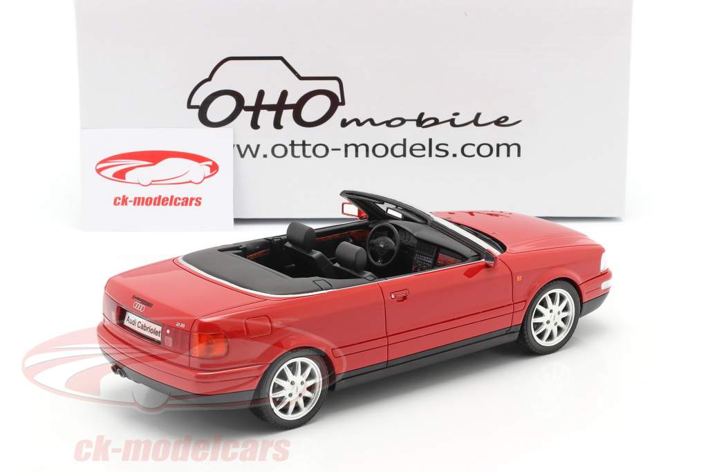 Audi 80 2.8L B3 Convertible Año de construcción 2000 laser rojo 1:18 OttOmobile
