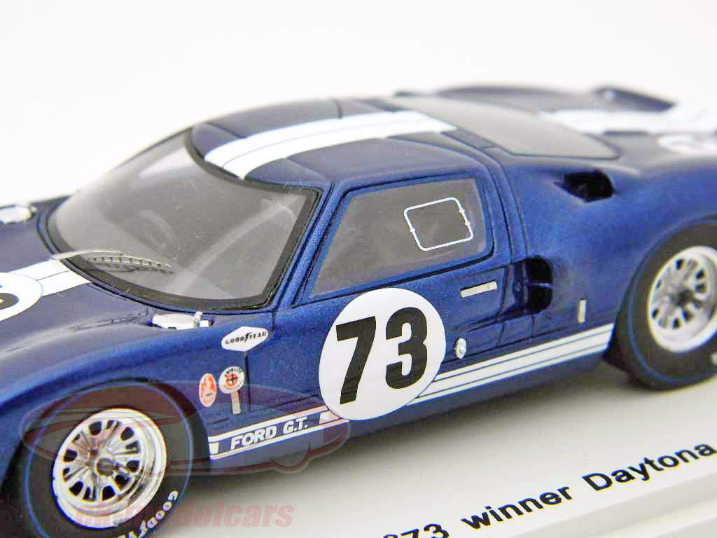 福特GT40＃73冠军12H代托纳大陆1965英里/红宝石1:43星火