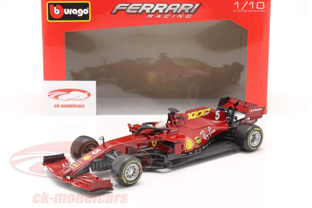 S. Vettel Ferrari SF1000 #5 1000位 GP Ferrari トスカーナ GP F1 2020 1:18 Bburago