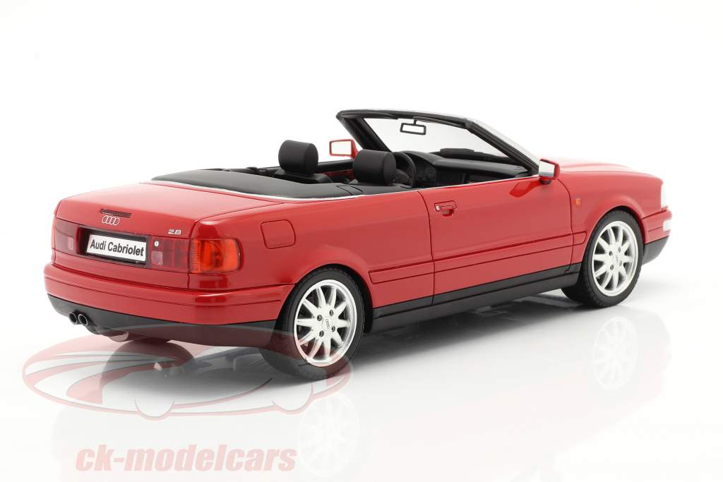 Audi 80 2.8L B3 Convertible year 2000 laser red 1:18 OttOmobile