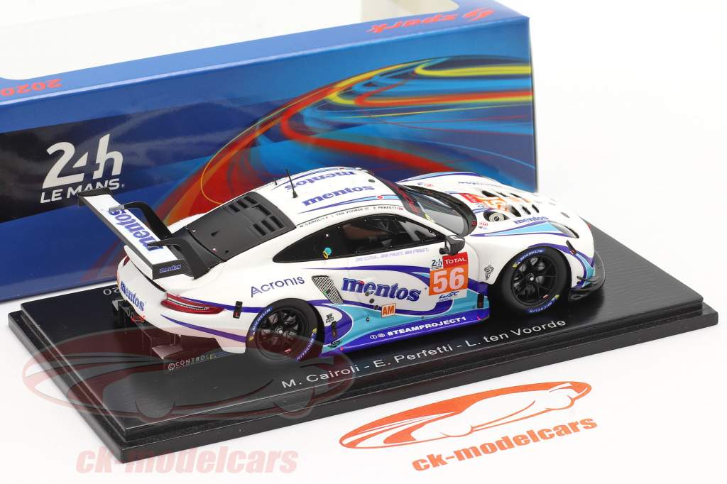 Porsche 911 RSR #56 24h LeMans 2020 Team Project 1 1:43 Spark