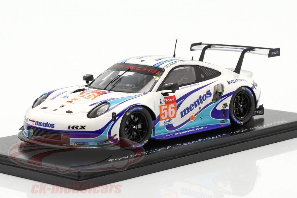 Porsche 911 RSR #56 24h LeMans 2020 Team Project 1 1:43 Spark