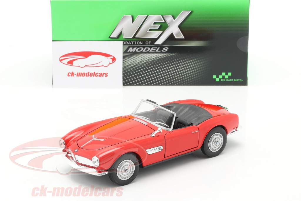 BMW 507 Convertibile Open Top rosso 1:24 Welly