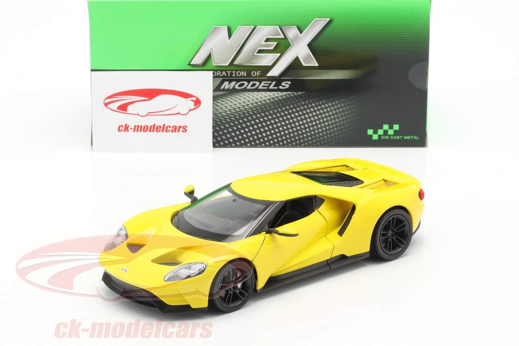 Ford GT Année de construction 2017 Jaune 1:24 Welly