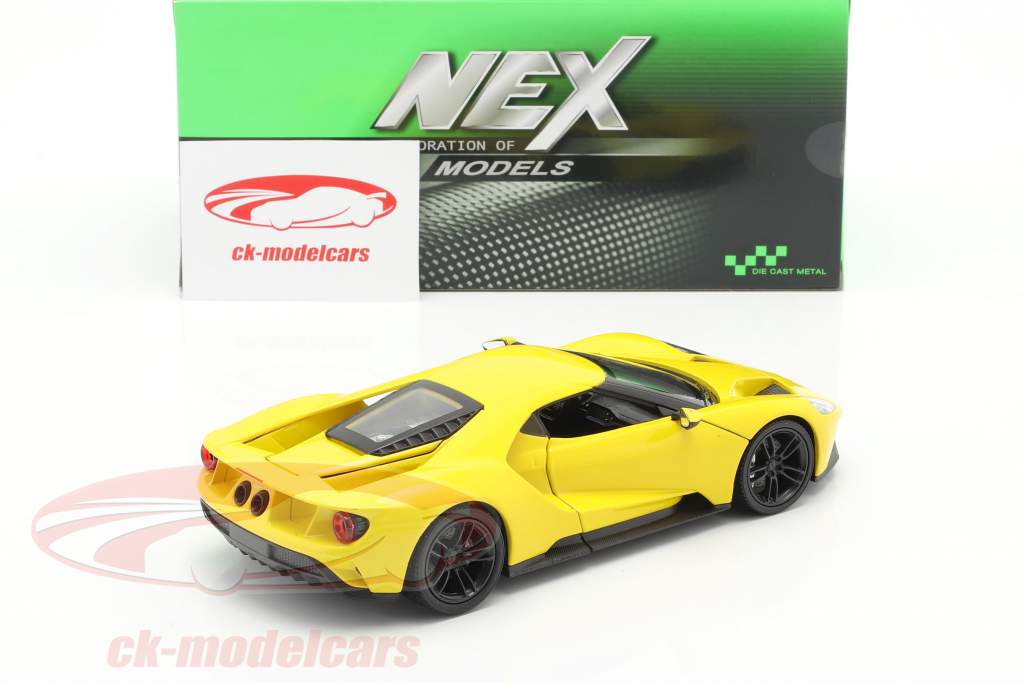 Ford GT Año de construcción 2017 amarillo 1:24 Welly