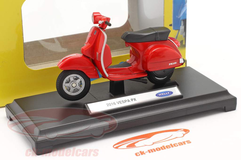 Vespa PX Baujahr 2016 rot 1:18 Welly