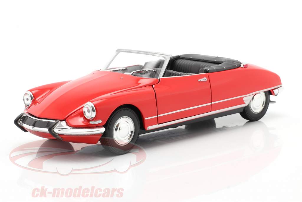 Citroen DS 19 cabriolet Open Top Rød 1:24 Welly