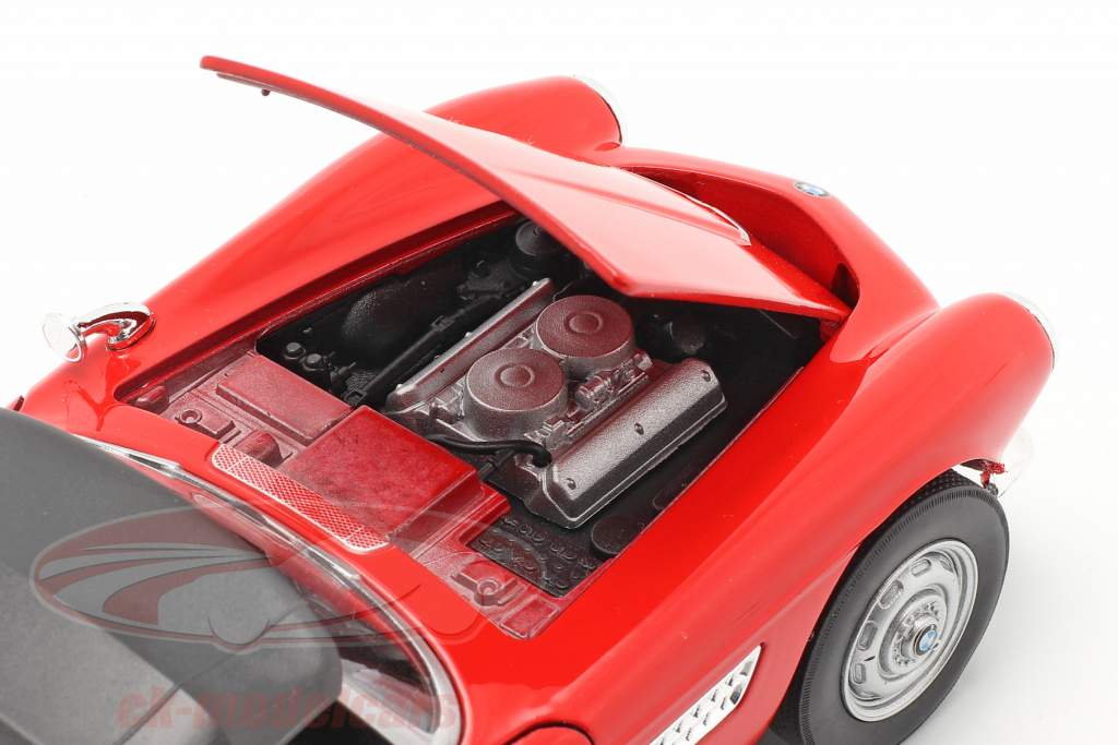 BMW 507 Cabriolet Closed Soft Top rot 1:24 Welly
