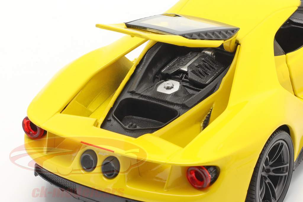 Ford GT 建设年份 2017 黄色的 1:24 Welly