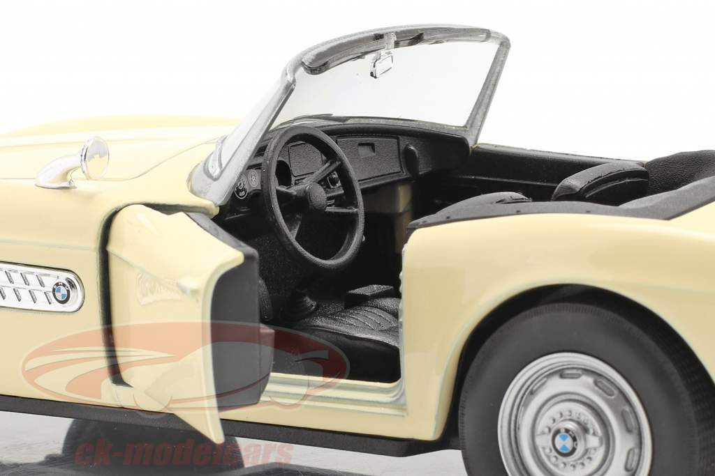 BMW 507 Convertible Open Top cream white 1:24 Welly