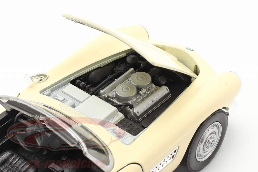 BMW 507 Convertible Open Top cream white 1:24 Welly