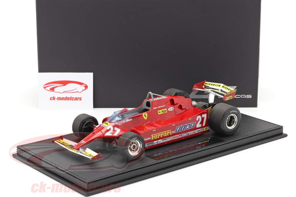 G. Villeneuve Ferrari 126CX #27 Prática EUA Oeste GP Fórmula 1 1981 1:18 GP Replicas