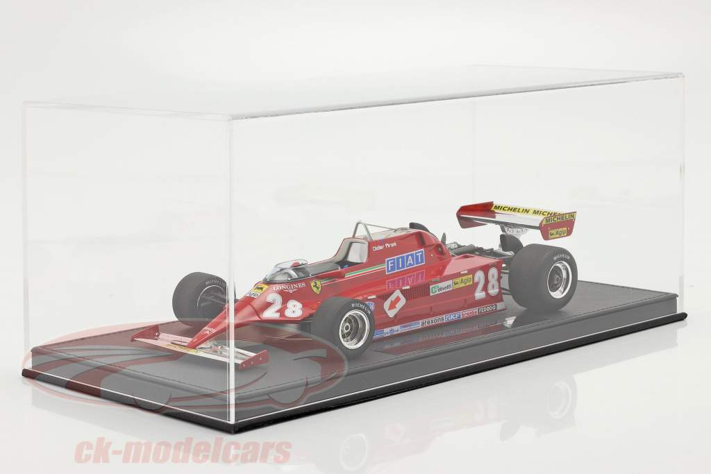 Didier Pironi Ferrari 126CK #28 formula 1 1981 with showcase 1:18 GP Replicas