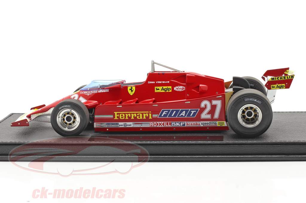G. Villeneuve Ferrari 126CX #27 Prática EUA Oeste GP Fórmula 1 1981 1:18 GP Replicas