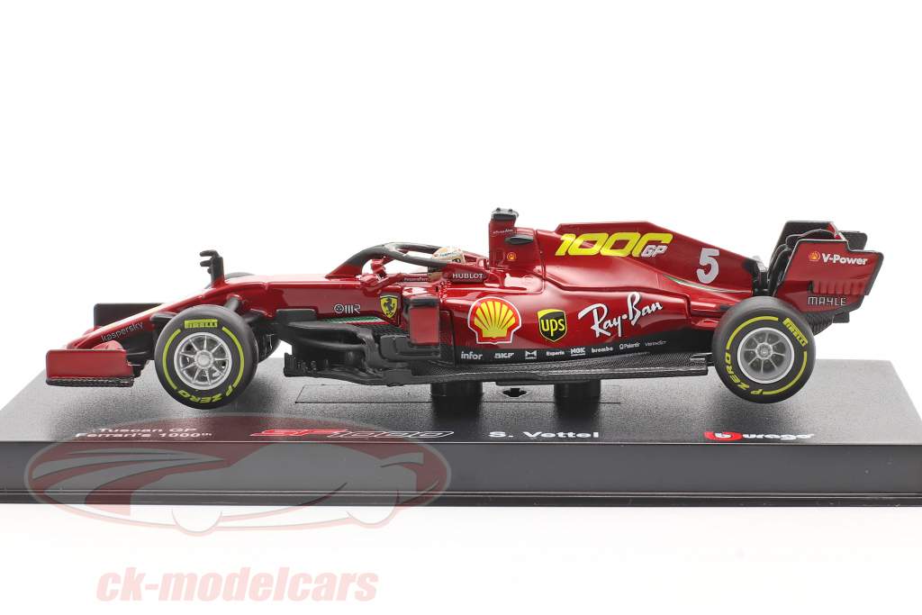 S. Vettel Ferrari SF1000 #5 1000th GP Ferrari Toskana GP F1 2020 1:43 Bburago