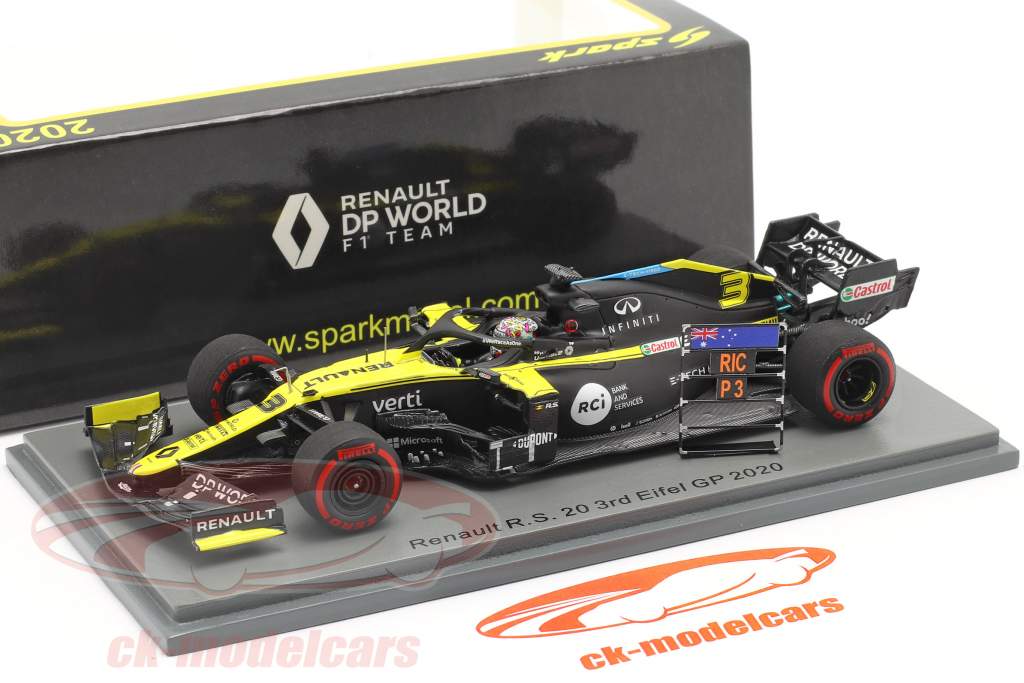 Daniel Ricciardo Renault R.S.20 #3 3e Eifel GP formule 1 2020 1:43 Spark