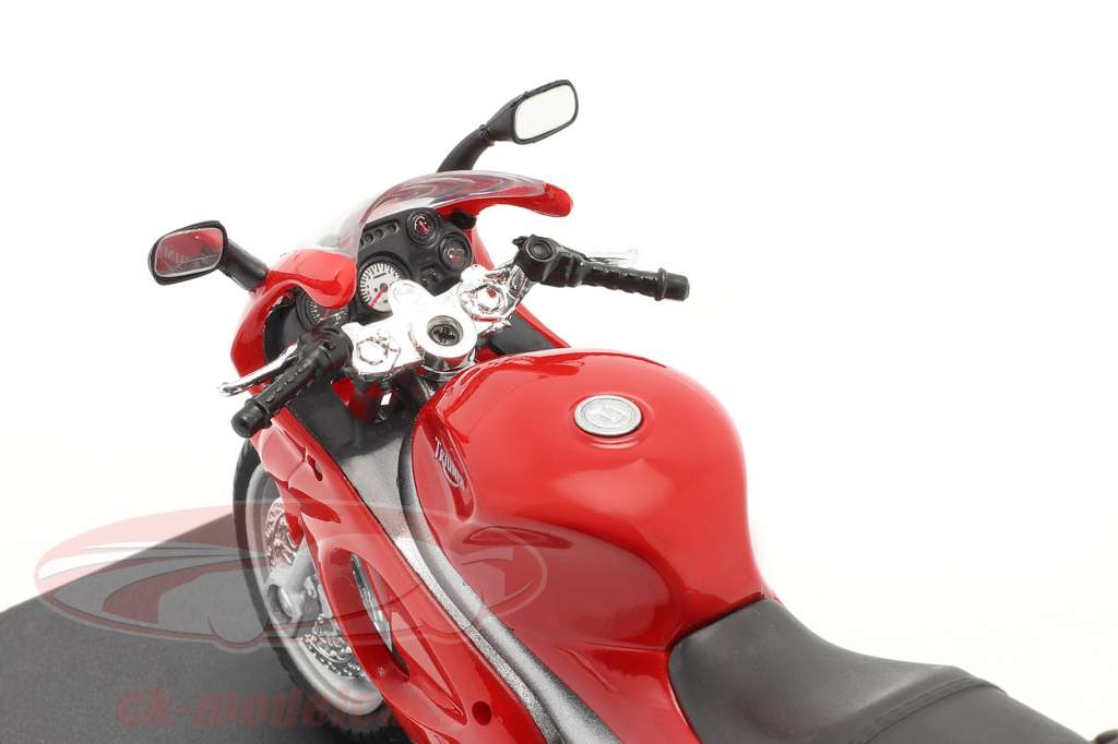 Triumph Sprint ST Bouwjaar 2002 rood 1:18 Welly