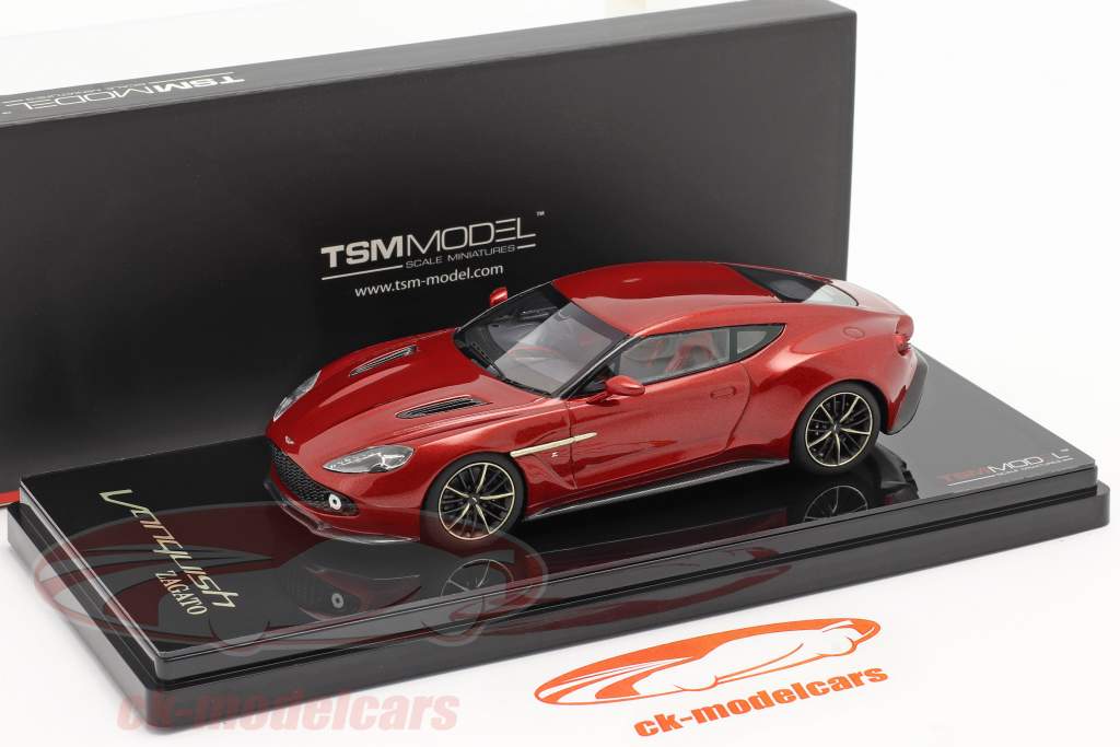 Aston Martin Vanquish Zagato Ano de construção 2016 lava vermelho 1:43 TrueScale