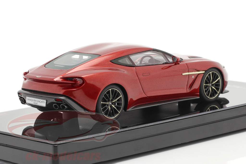 Aston Martin Vanquish Zagato Ano de construção 2016 lava vermelho 1:43 TrueScale