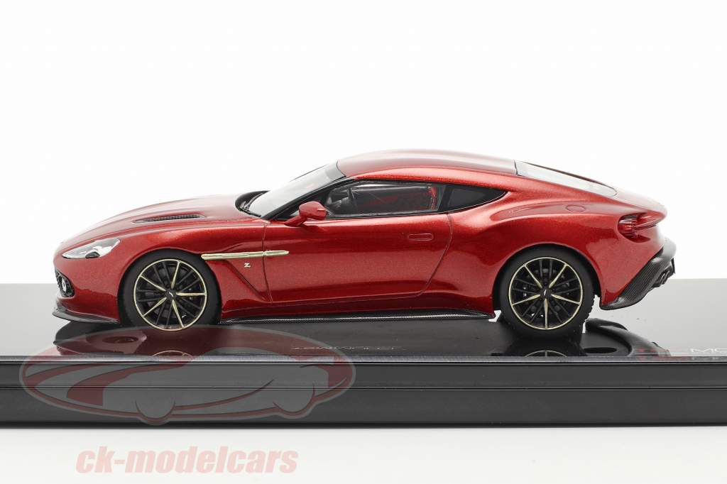 Aston Martin Vanquish Zagato Ano de construção 2016 lava vermelho 1:43 TrueScale