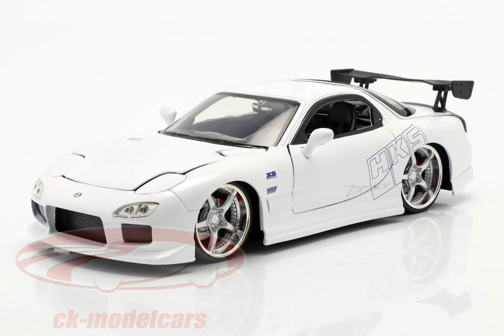 Mazda RX-7 1993 Fast & Furious белый 1:24 Jada Toys