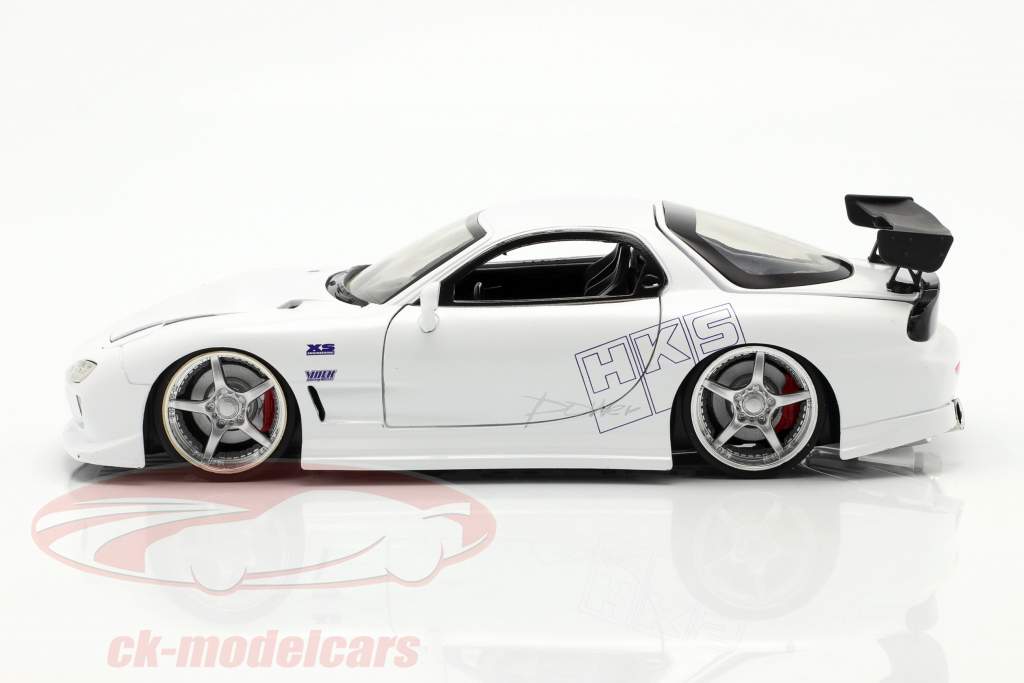 Mazda RX-7 1993 Fast & Furious белый 1:24 Jada Toys