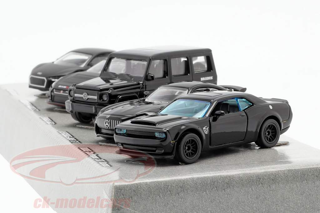 5-Car Set Black Edition Giftpack 1:64 Majorette