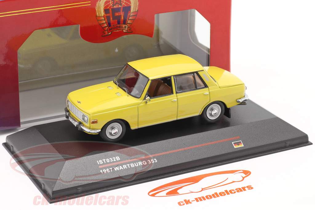Wartburg 353 jaar 1967 geel 1:43 IST-Models