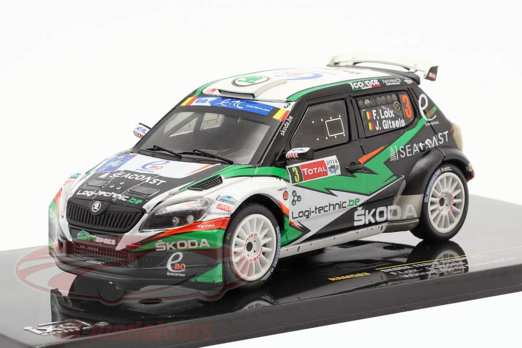 Skoda Fabia S2000 #3 vinder samle Ypres 2014 Loix, Gitsels 1:43 Ixo