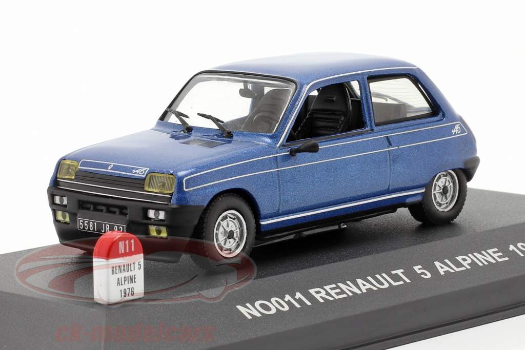 Renault 5 Alpine año 1976 azul 1:43 Nostalgie