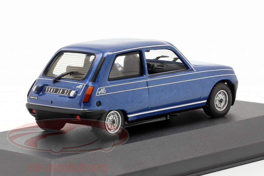 Renault 5 Alpine jaar 1976 blauw 1:43 Nostalgie