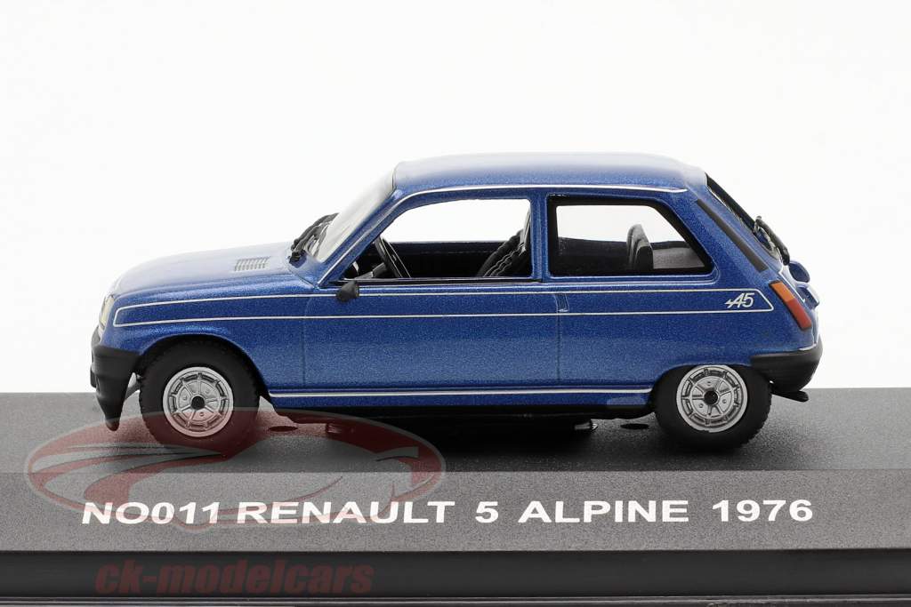 Renault 5 Alpine jaar 1976 blauw 1:43 Nostalgie