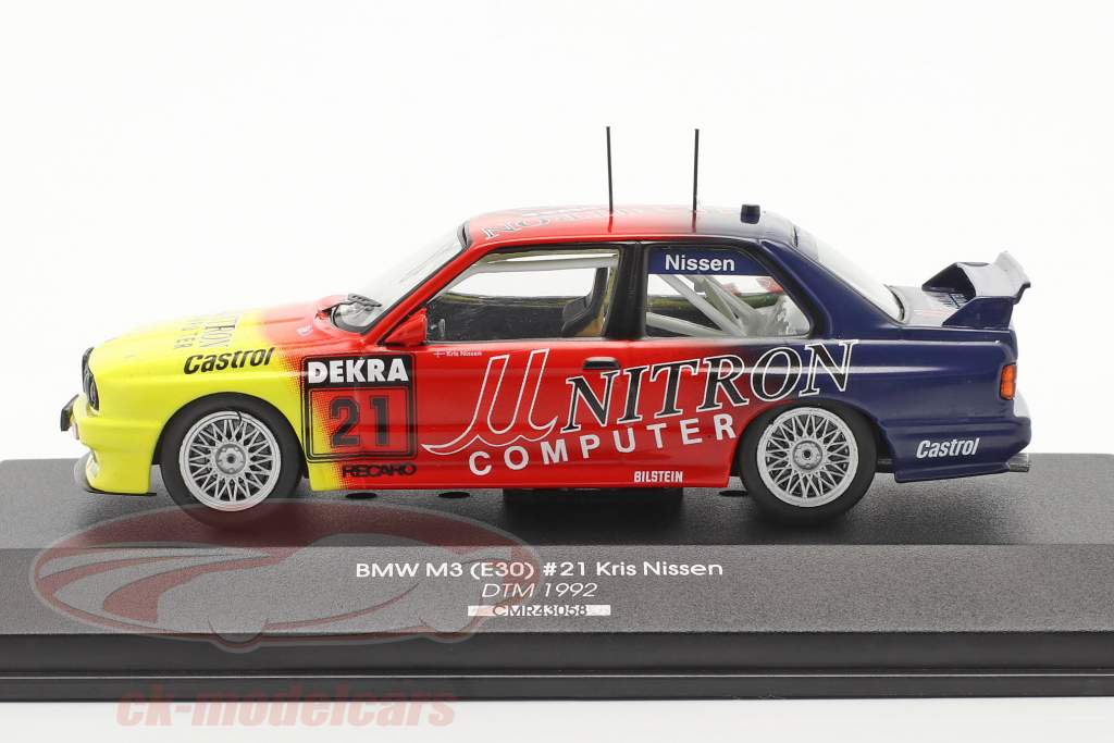 BMW M3 (E30) Unitron #21 DTM 1992 Kris Nissen 1:43 CMR