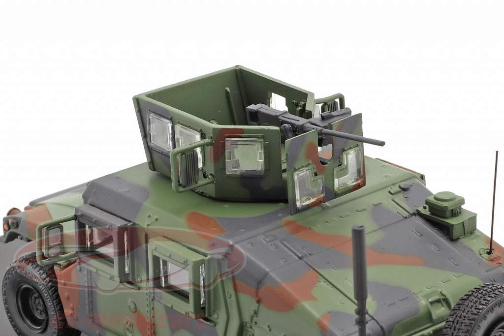 M1115 Humvee Veículo militar Com arma de fogo camuflar 1:48 Solido