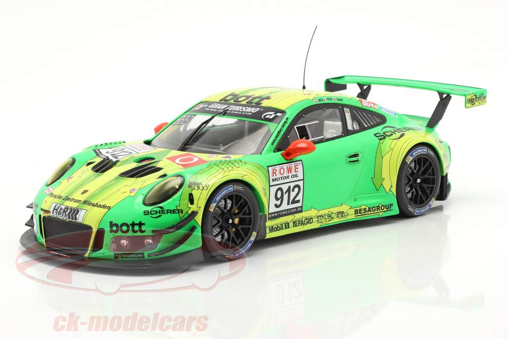 Porsche 911 (991) GT3 R #912 VLN Nürburgring 2018 Manthey Grello 1:18 Ixo