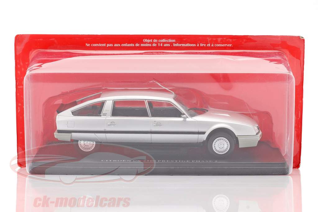 Citroen CX 2500 Prestige Phase 2 silver grey 1:24 Hachette